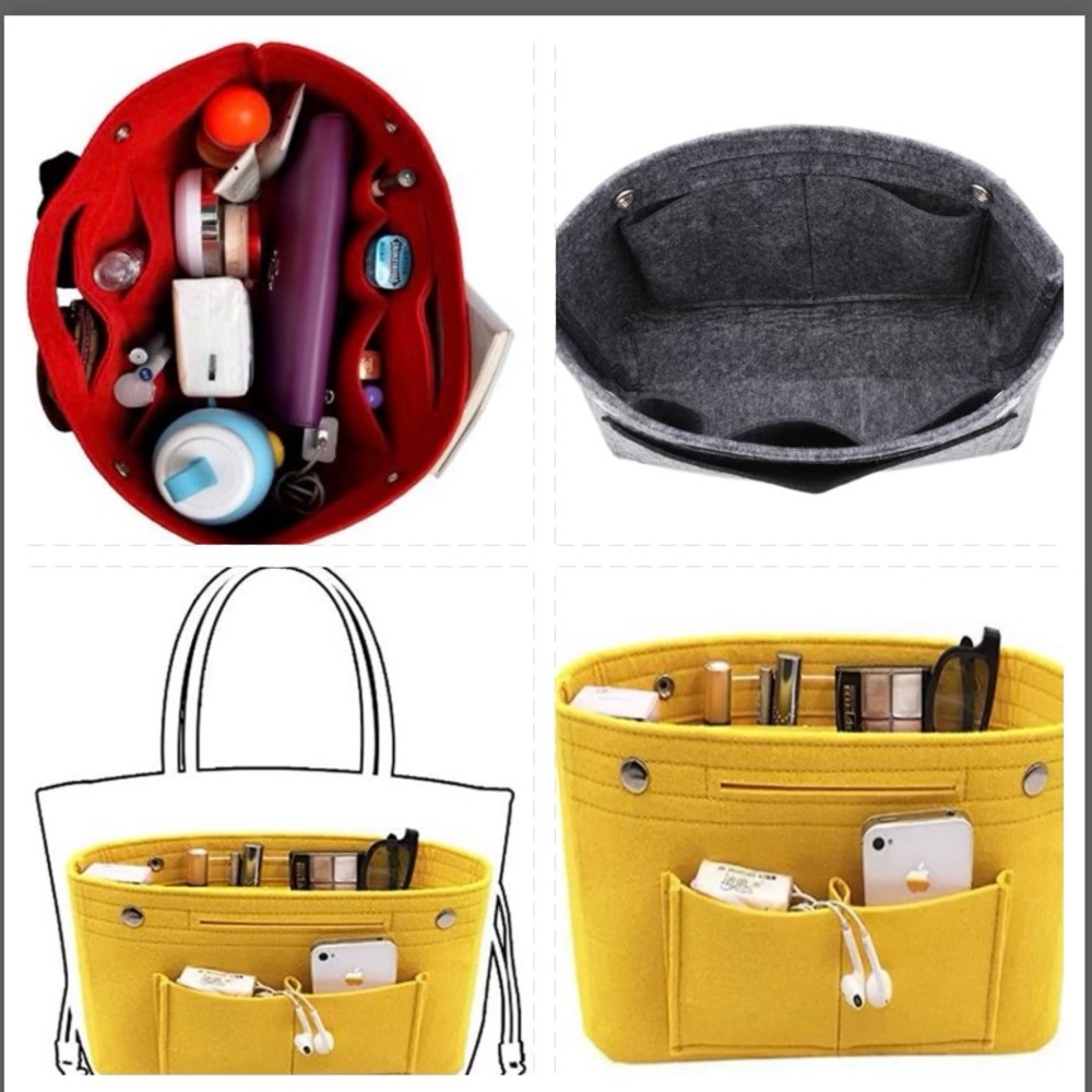 Free w bag purchase, one Organizer insert protector red or grey